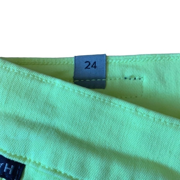 CofH Cara High Rise Cigarette Jeans in Neon Blaze Yellow Size 24 - Picture 7 of 16